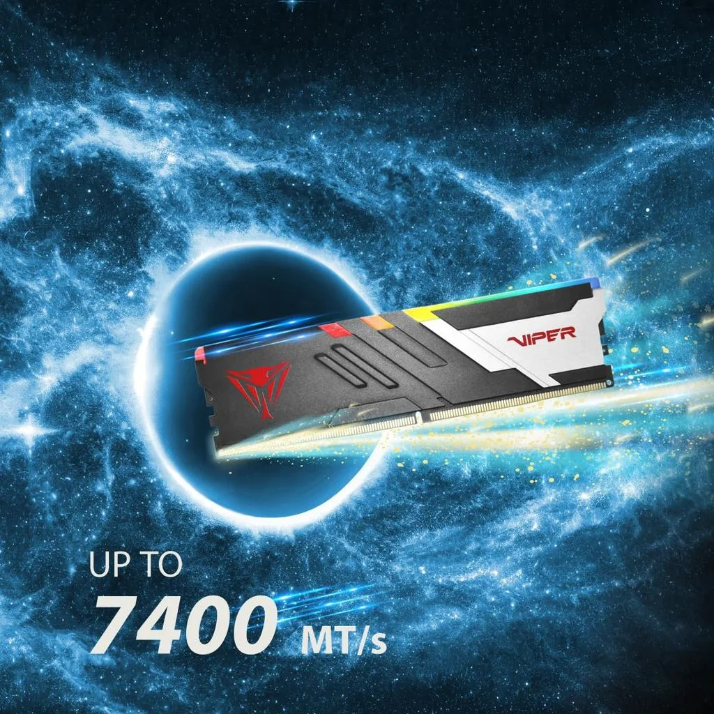 Kit Barrettes mémoire 32Go (2x16Go) DIMM DDR5 Patriot Viper Venom RGB  6600MHz (Noir) – Image 4