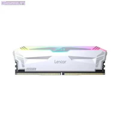 Kit Barrettes mémoire 32Go (2x16Go) DIMM DDR5 Lexar Ares RGB  6400MHz (Blanc)