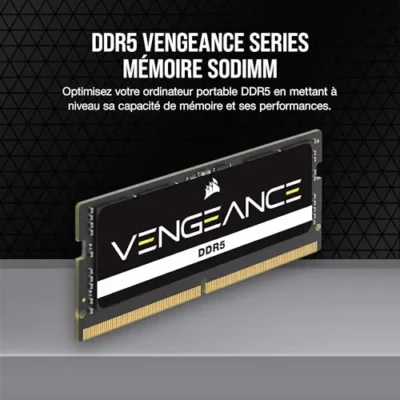 Barrette mémoire 24Go DIMM DDR5 Crucial Pro 5600MHz (Noir)