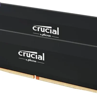 Kit Barrettes mémoire 32Go (2x16Go) DIMM DDR5 Crucial Pro OC Gaming 6000MHz (Noir)