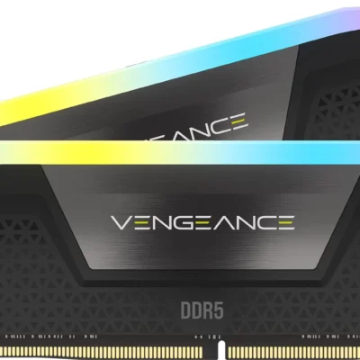 Kit Barrettes mémoire 32Go (2x16Go) DIMM DDR5 Corsair Vengeance  6000MHz CL30 AMD Expo (Noir)