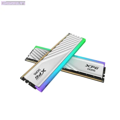 Kit Barrettes mémoire 32Go (2x16Go) DIMM DDR5 Adata XPG Lancer  6400MHz (Blanc)