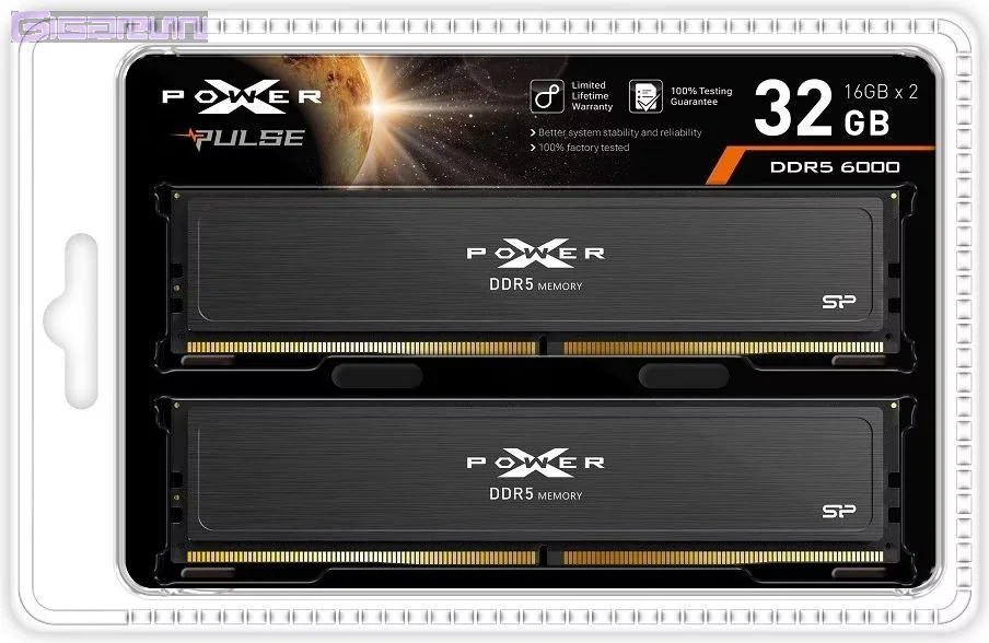 Kit Barrettes mémoire 32Go (2x16Go) DIMM DDR5 Silicon Power XPower Pulse 5600Mhz (Noir) – Image 4
