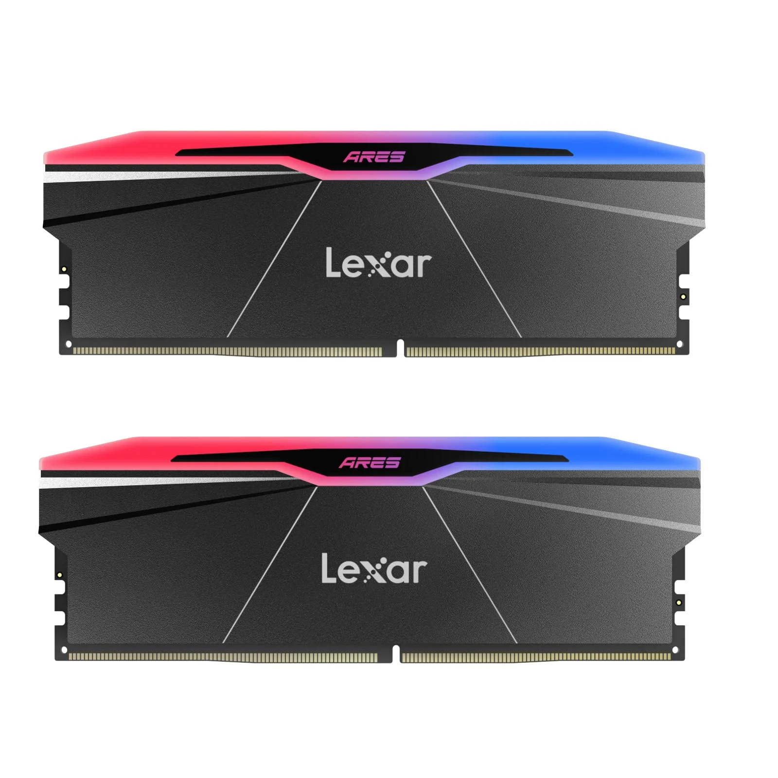 Kit Barrettes mémoire 32Go (2x16Go) DIMM DDR5 Lexar Ares 2nd Gen RGB 8000MHz (Noir) – Image 2