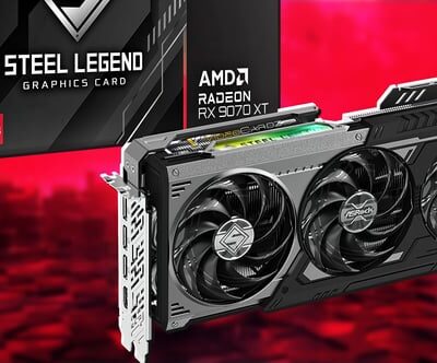 Carte Graphique ASRock Radeon RX 9070 XT Steel Legend Dark