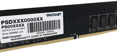 Kit Barrettes mémoire 32Go (2x16Go) DIMM DDR5 Patriot Signature Line 5600MHz (Noir)