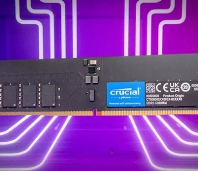 Kit Barrettes mémoire 128Go (2x64Go) DIMM DDR5 Crucial Pro 5600MHz (Noir)