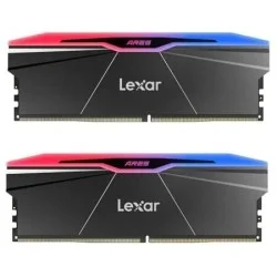 Kit Barrettes mémoire 32Go (2x16Go) DIMM DDR5 Lexar Ares 2nd Gen RGB 8000MHz (Noir)