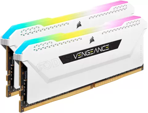 Kit Barrettes mémoire 32Go (2x16Go) DIMM DDR5 Corsair Vengeance RGB 5600MHz CL40 (Blanc) – Image 4