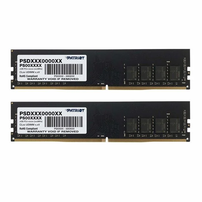 Kit Barrettes mémoire 32Go (2x16Go) DIMM DDR4 Patriot Signature Line  3200Mhz (Noir)