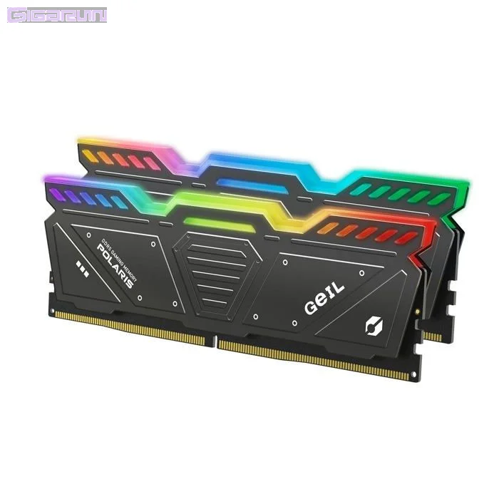 Kit Barrettes mémoire 32Go (2x16Go) DIMM DDR5 GeIL Polaris RGB 5600Mhz AMD Expo (Noir) – Image 2