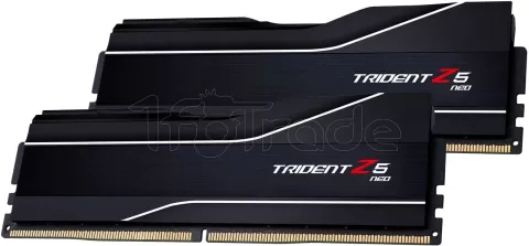 Kit Barrettes mémoire 32Go (2x16Go) DIMM DDR5 G.Skill Trident Z5 Neo 6000MHz CL32 AMD Expo (Noir)