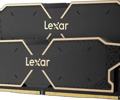 Kit Barrettes mémoire 32Go (2x16Go) DIMM DDR5 Lexar Thor OC 6000MHz (Noir)