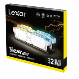 Kit Barrettes mémoire 32Go (2x16Go) DIMM DDR4 Lexar Thor  3600Mhz (Blanc)