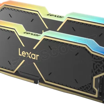 Kit Barrettes mémoire 32Go (2x16Go) DIMM DDR5 Lexar Thor RGB 6000MHz (Noir)