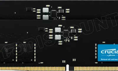 Kit Barrettes mémoire 64Go (2x32Go) DIMM DDR5 Crucial Classic 4800MHz (Noir)