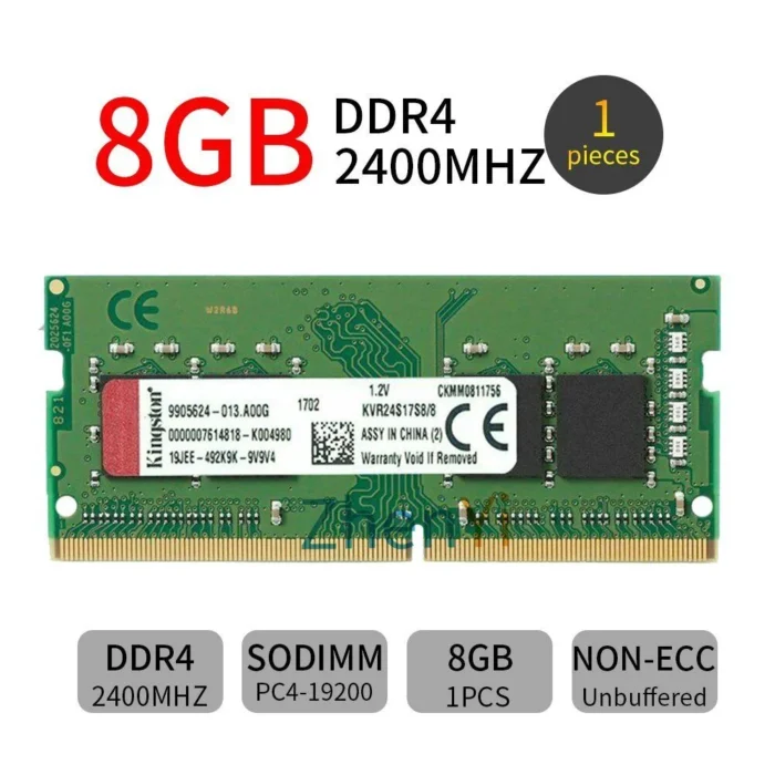 Barrette mémoire 32Go SODIMM DDR4 Kingston ValueRAM  3200Mhz (Vert) – Image 2