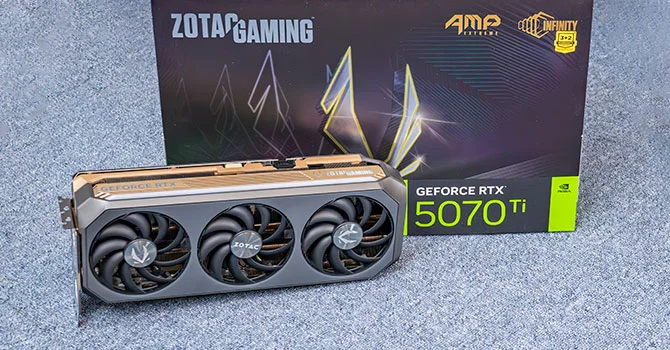 Carte Graphique Zotac Gaming GeForce RTX 5070 Ti Amp Extreme Infinity Ultra