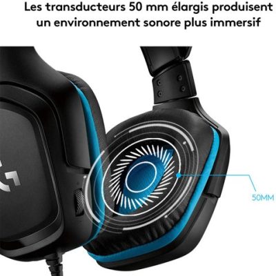 CASQUE LOGITECH G432 7.1 SURROUND GAMING Jusqu’au 31/03/26