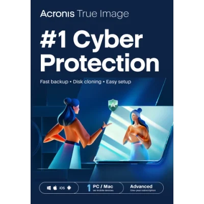 Acronis True Image Advanced 3-PC/MAC + 500 GB Cloud Storage 1 an
