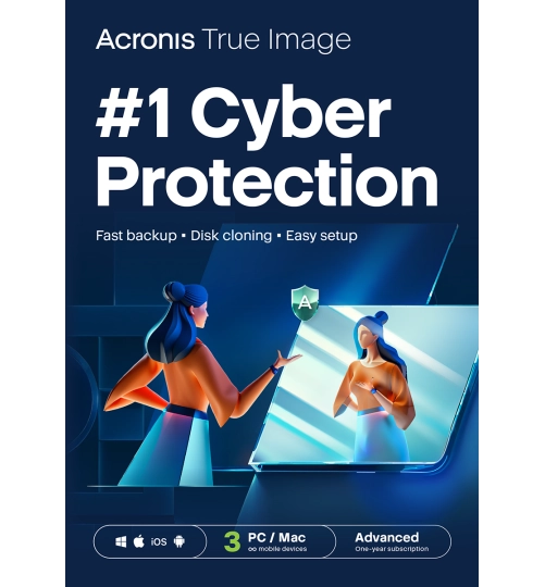 Acronis True Image Advanced 3-PC/MAC + 500 GB Cloud Storage 1 an – Image 2