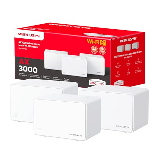 MERCUSYS Halo H80X MESH WiFi6 AX3000 +3 ports GbLAN (pack 3x) – Image 2