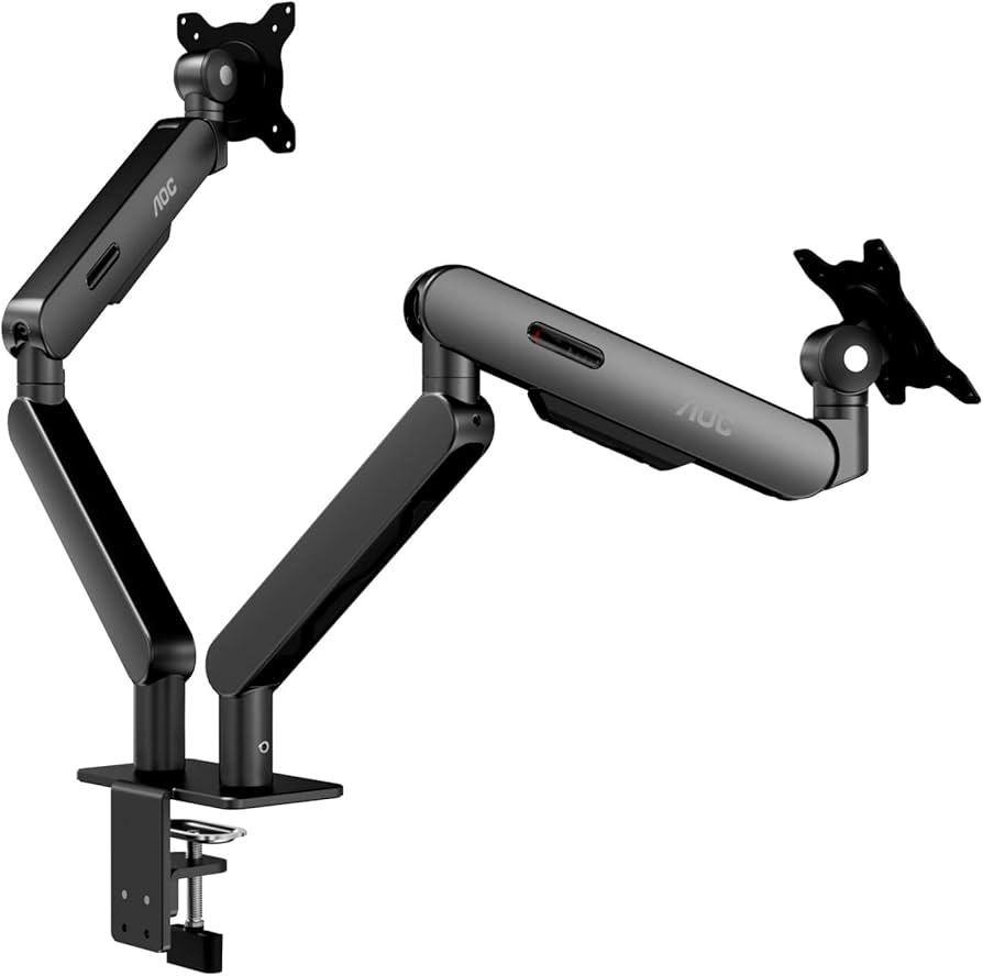 NEW Bras support d'écran AOC pour Moniteur Noir 34" - 9 kg VESA – Image 2