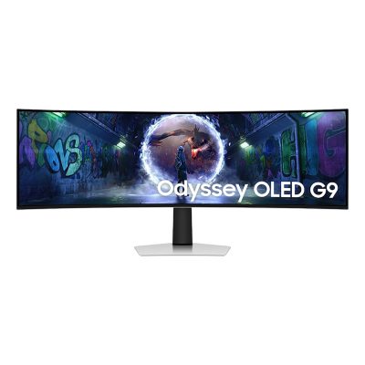 Odyssey G9 WQHD, VA, incurvé, 49″, 5120 x 1440 à 240 Hz Rotation • Inclinaison