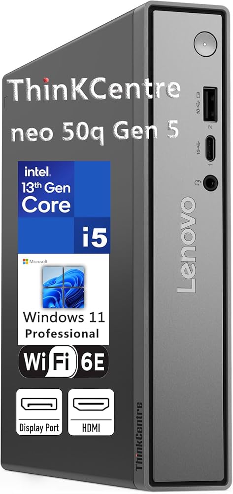 PC LENOVO ThinkCentre Neo 50q i5-13420H 16/512Go WiFi6/BT5.2 W11Pro – Image 4