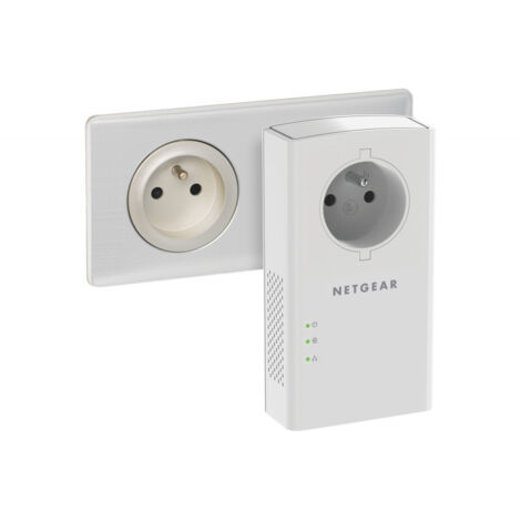 Pack 2 adaptateurs CPL 1000 Mbits avec prise - 1 x Réseau (RJ-45) – Image 2