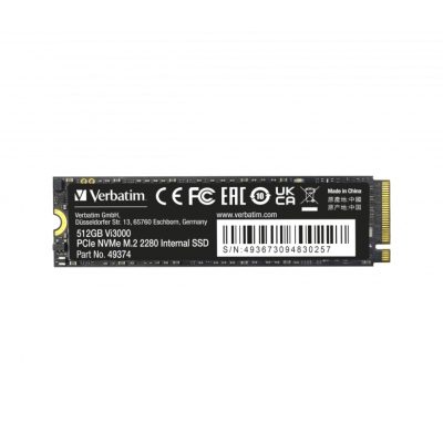 Disque SSD Verbatim Vi3000 256Go – NVMe M.2 Type 2280