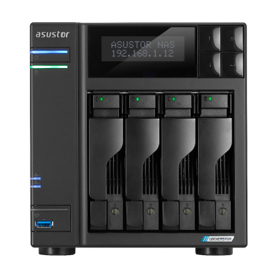 Serveur NAS Asustor Lockerstor 4 Gen2 AS-6704T - 4 baies (Noir)