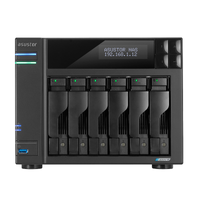 Serveur NAS Asustor Lockerstor 6 Gen2 AS-6706T v2 - 6 baies (Noir)