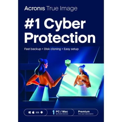 Acronis True Image Premium 3-PC/MAC + 1 TB Cloud Storage 1 an