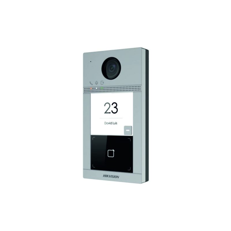 Hikvision DS-KV8113-WME1(C) Station de porte en métal a 1 bouton pour villa – Image 2