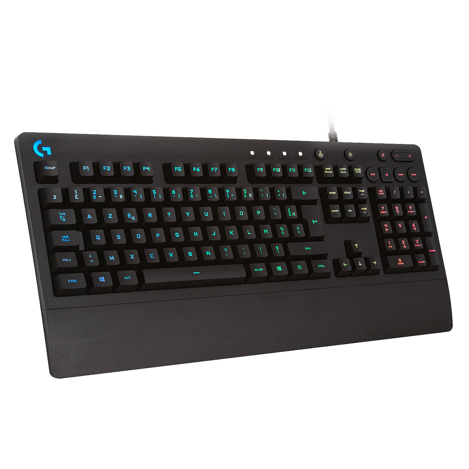 CLAVIER GAMING PRODIGY G213 rétro-éclairage RVB résistant aux éclaboussures