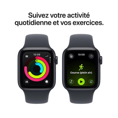 Apple Watch SE 3 (GPS) -40mm – aluminium droit – bande sport S/M (EUR