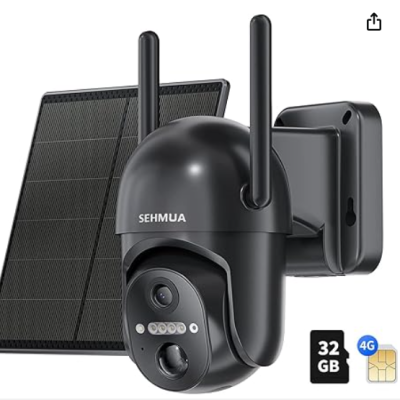 Caméra KIT de sécurité à energie solaire