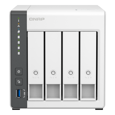 Serveur NAS Qnap TS-433 4Go - 4 baies (Blanc)