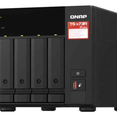 Serveur NAS Qnap TS-473 8Go – 4 baies (Noir)