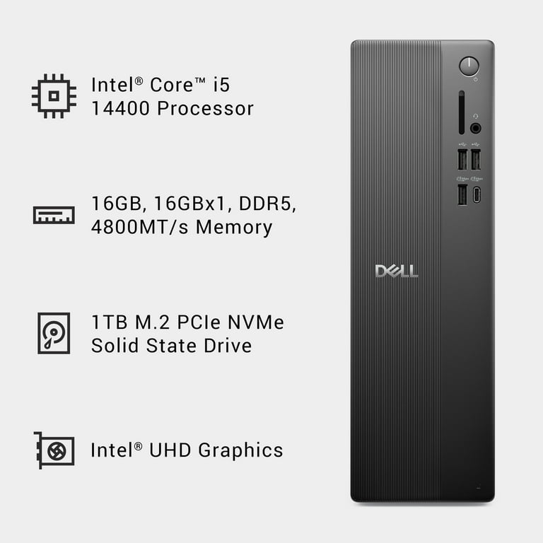 PC DELL ECS 1250 (SFF) i5-14400 16/512Go NVMe UHD730 W11Pro – Image 2
