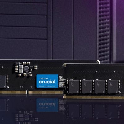 Barrette mémoire 16Go DIMM DDR4 Crucial  3200Mhz (Vert)