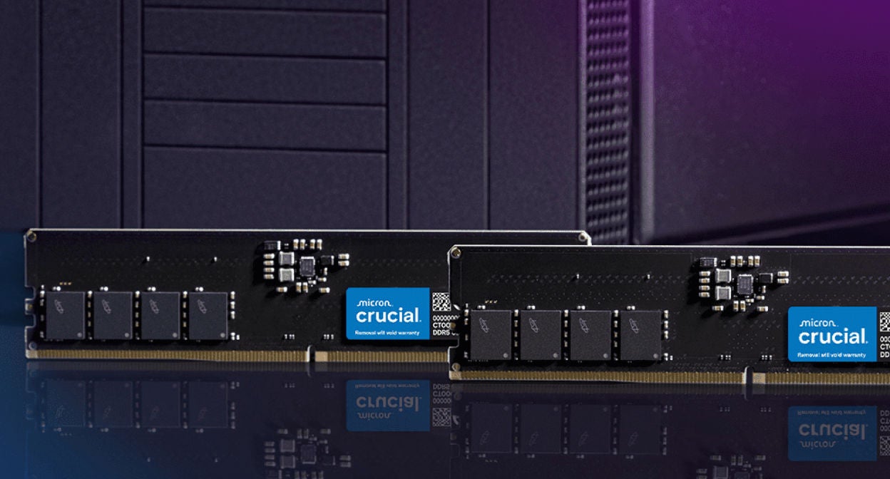 Barrette mémoire 16Go DIMM DDR4 Crucial 3200Mhz (Vert)