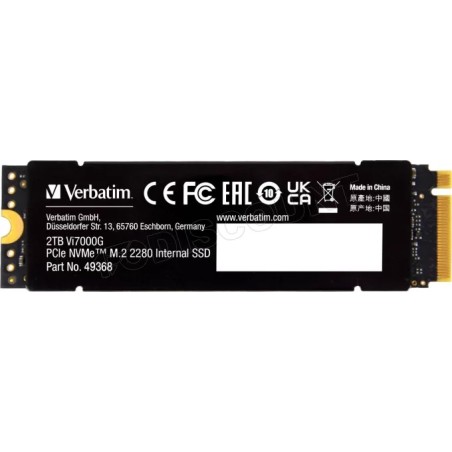 Disque SSD Verbatim Vi7000G 1To avec dissipateur – NVMe M.2 Type 2280 – Image 2