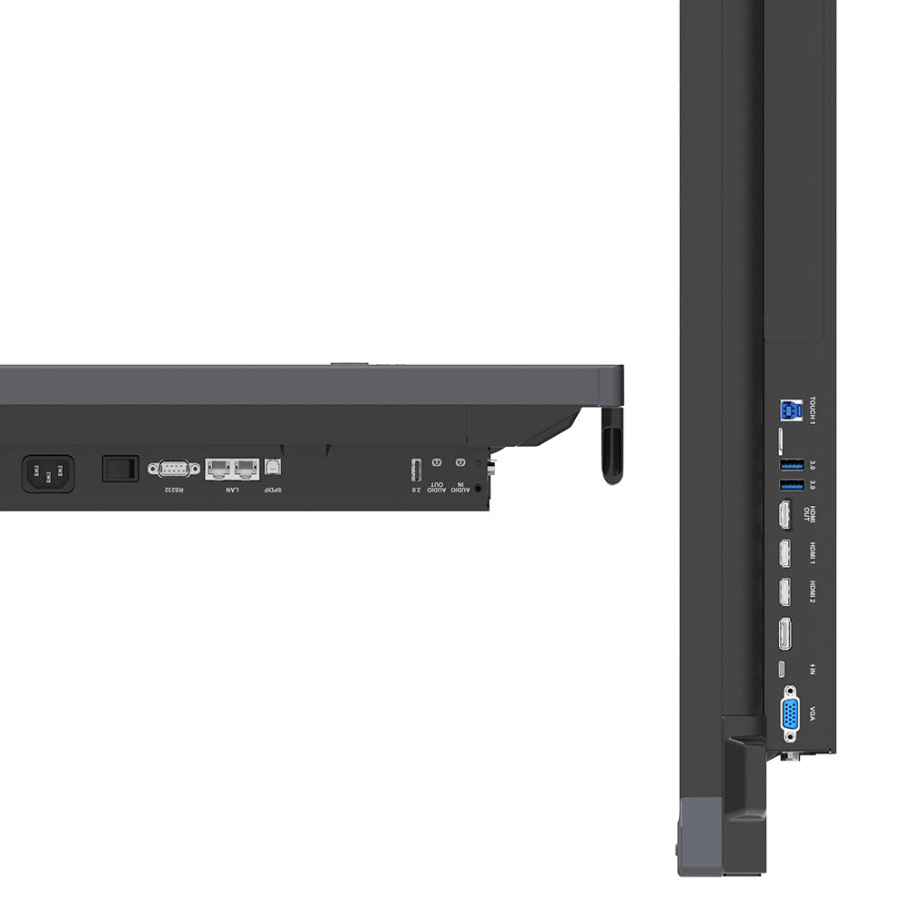 Écran interactif tactile 75 pouces SuperGlass Pro — Speechi - connectique