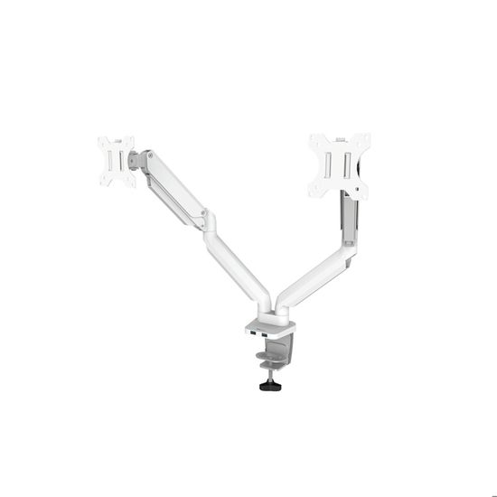 Support Double Ecran à poser Fellowes Platinium jusqu'à 27" (9 kg max/écran) (Blanc) – Image 2