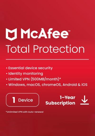 McAfee Total Protection 10-PC 1 an – Image 2