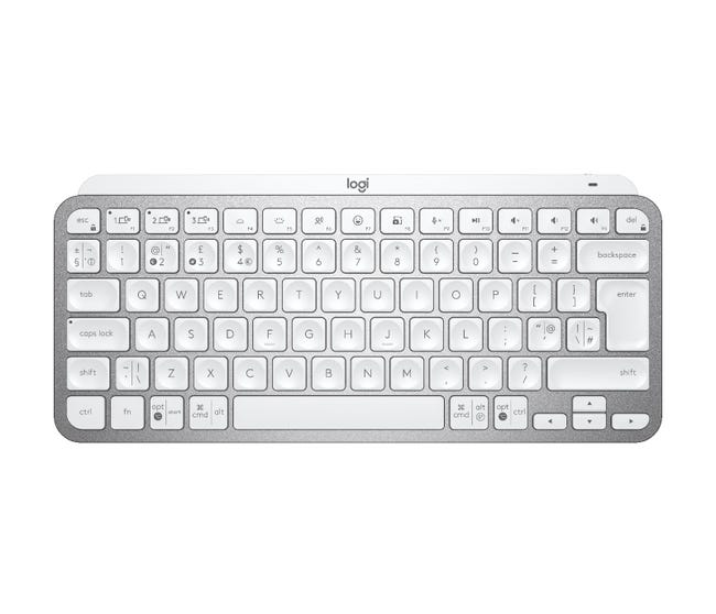MX KEYS MINI WRLS ILLUMINATED KB PALE GREY - FRA
