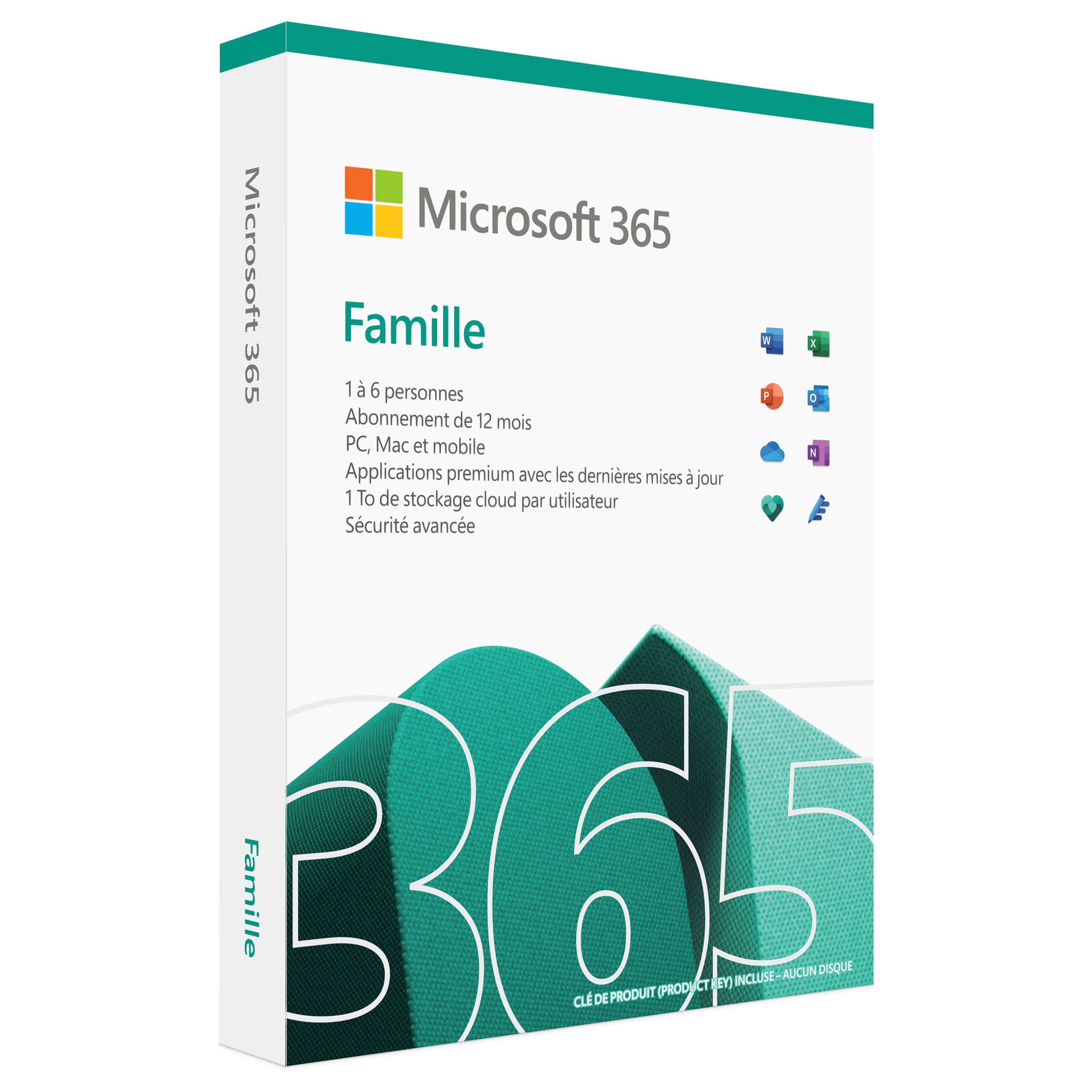 Microsoft 365 Famille 6-PC/MAC 1 an – Image 2