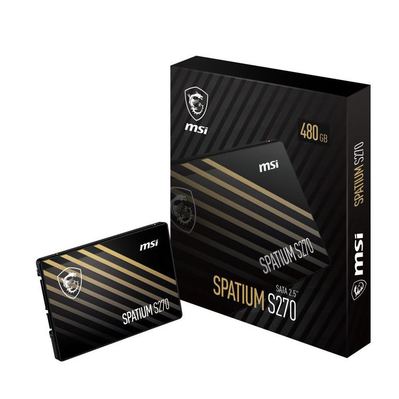Disque SSD MSI Spatium S270 480Go – S-ATA 2,5″ – Image 4
